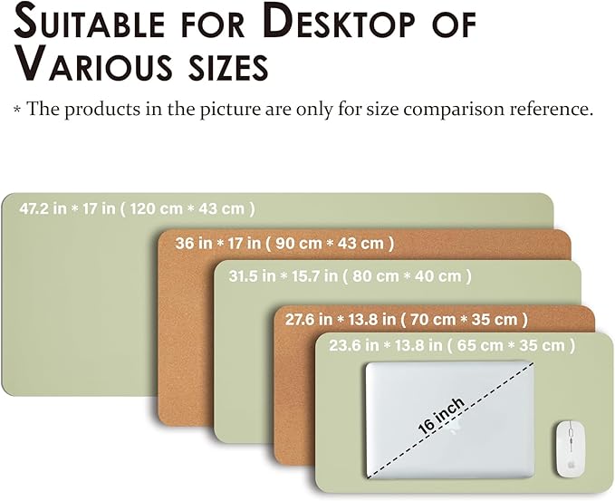 Cork Desk Mat - Dual-Sided Desk Pad - Image 5