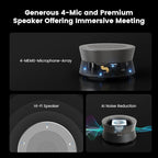 NEARITY Conference Room Camera System, 10X Hybrid Zoom Camera, Noise Reduction - Image 5