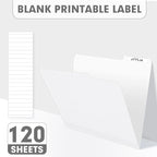 File Folder, PANDRI 120 Pack File Folder, 1/3 Cut Tab, Letter Size, Filing - Image 3