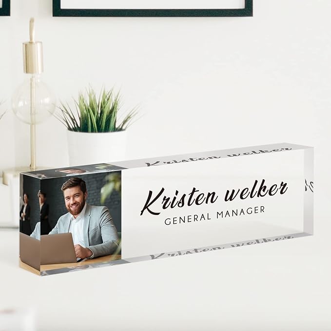 Desk Name Plate Personalized, Custom Name Plates by SalaGraphics