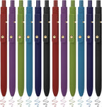 FIOVER Colored Pens, 12 Pack Colorful Gel Pens, Quick-Dry 0.7mm Medium Point by FIOVER