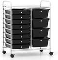 LDAILY 12 Drawer Rolling Storage Cart, Rolling Cart