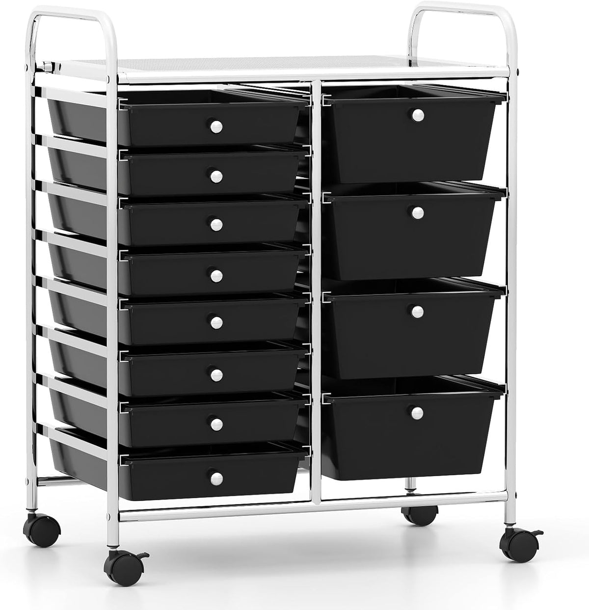 LDAILY 12 Drawer Rolling Storage Cart, Rolling Cart