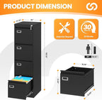 AFAIF 4 Drawer File Cabinet - Image 3