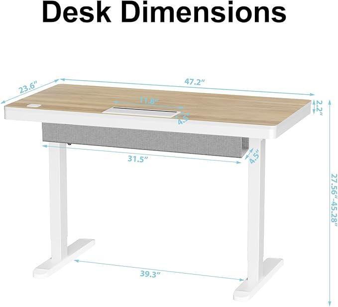 ERGO COLLECT Electric Standing Desk 48 Inch - Image 3