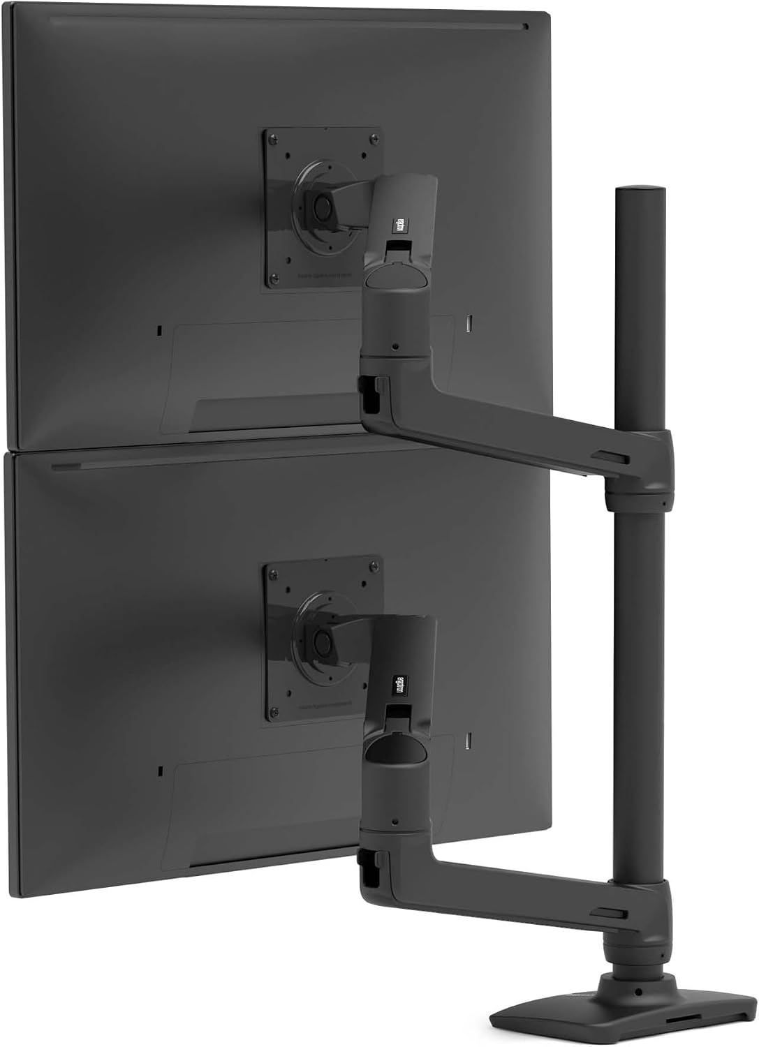 Ergotron – LX Vertical Stacking Dual Monitor Arm, VESA Desk Mount – for 2 Mon...