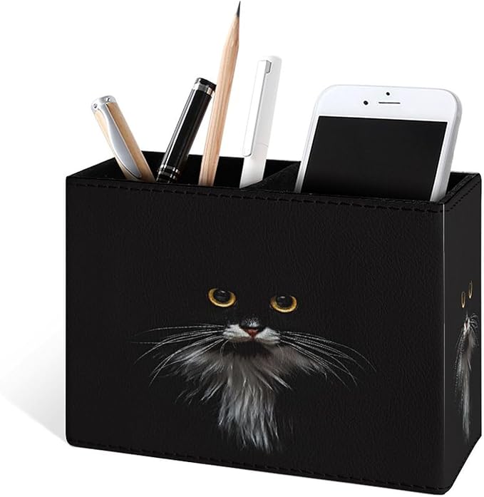 Famame 3D Cute Black Cat Pencil Holder - Image 2