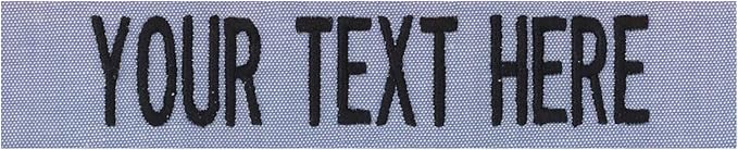 Custom Uniform Name Tapes Solid Colors. Made in The U.S.A. Ships Under 24 by NORTHERNSAFARI