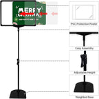Sign Holder, Sign Stand with Adjustable Height Snap Open, Reusable Sign Holder - Image 2