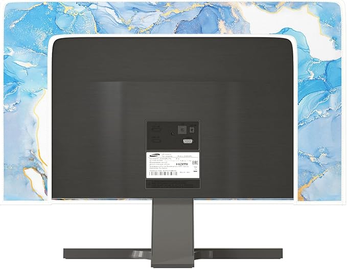 Baocicco Baby Blue Gold Marble Waterproof Computer Monitor Dust Cover 22 - Image 3
