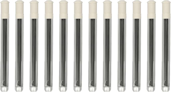PATIKIL 240Pcs 2B Mechanical Pencil Lead, 0.5mm Black Lead Refill Break by PATIKIL