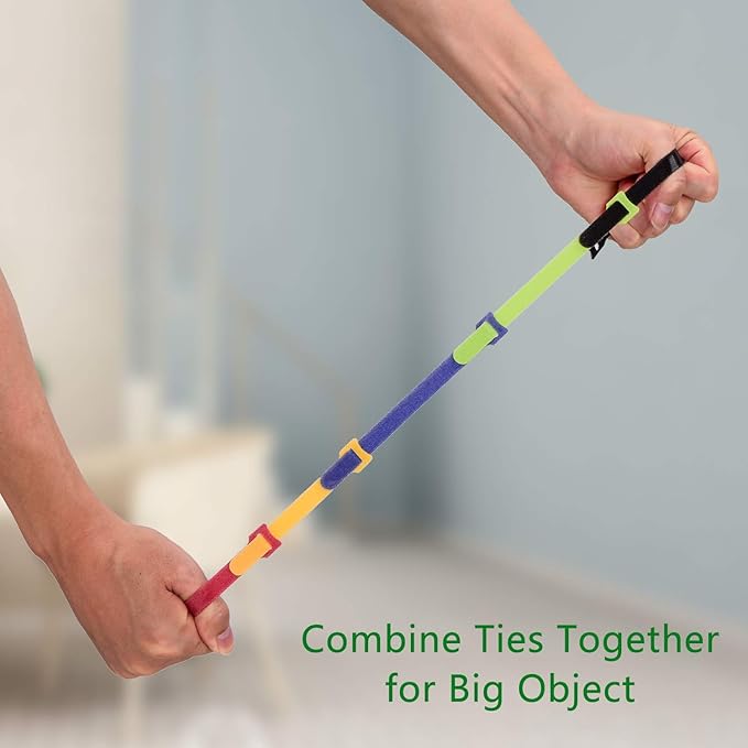 OneLeaf 60 Pcs Reusable Fastening Cable Ties - Image 7