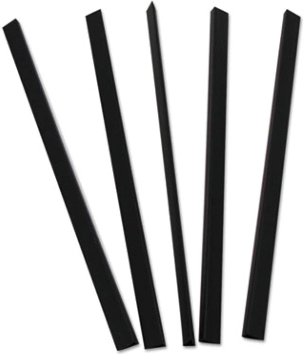 C-Line Slide 'N Grip Binding Bars, 40-Sheet Capacity, 11 x 0.25, Black, 100/Box