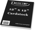 Premium Black 12x12 Cardstock by DesktopPublishingSupplies