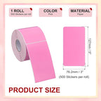 PATIKIL 3 x 5 Inch Rectangle Inventory Color Coding Labels 1 Roll, Square - Image 2