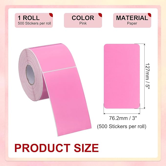 PATIKIL 3 x 5 Inch Rectangle Inventory Color Coding Labels 1 Roll, Square - Image 2