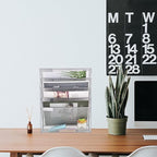 EASEPRES Desk File Organizer Mesh 6-Tier, Hanging Wall Mount Document - Image 3