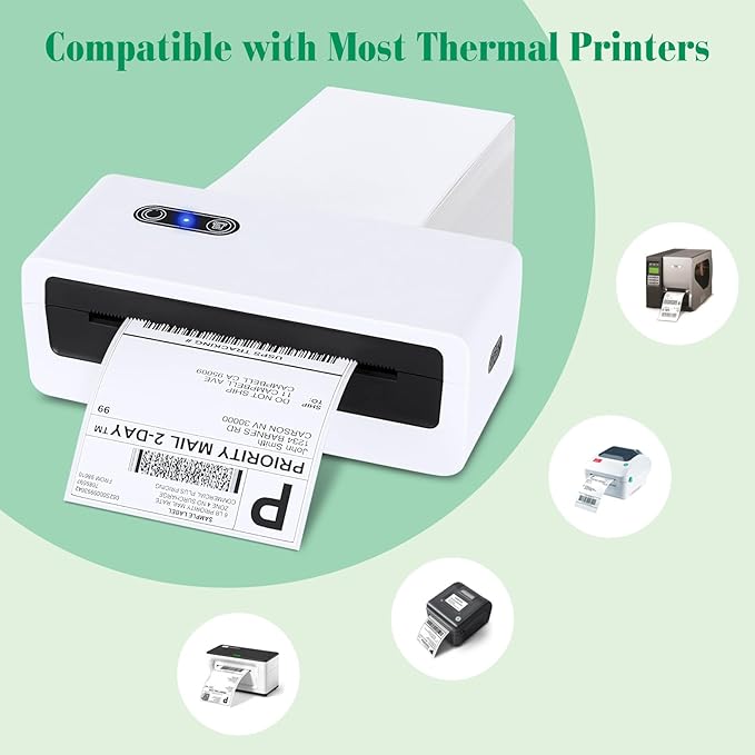 METRONIC Shipping Labels 4x6 500 PCS Fanfold Direct Thermal Labels, Perforated - Image 5