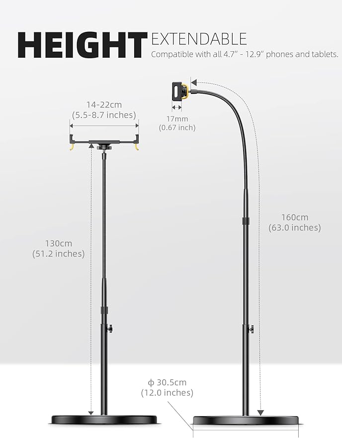 Lamicall Tablet Floor Stand Holder - Image 5