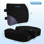 CloudBliss Seat Cushion, Office Chair Cushion, Car Seat Cushion, Lumbar Support - Image 2
