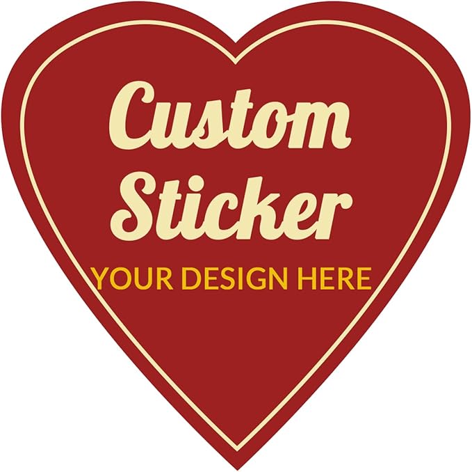 100-500 Pcs Custom Stickers Personalized Labels by Bemumley