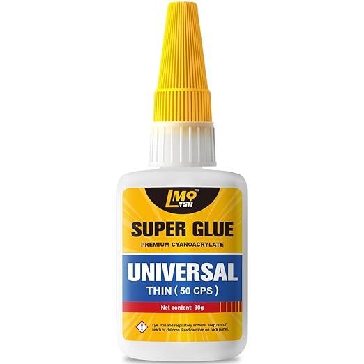Super Glue Clear Liquid, Thin Strong CA Glue All Purpose by AffordableGlueSupplier-LMQ