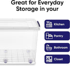 Superio Storage Bins with Lids, Stackable Totes, BPA Free, Odor Free, Organizer - Image 4