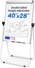 DexBoard U-Stand Double Sided 40" x 28" Magnetic Dry Erase Easel, Height by DexBoard