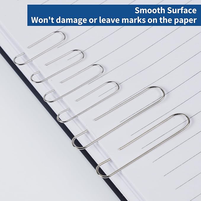 1800 Paper Clips Assorted Sizes Large, Medium and Small, Durable and Rustproof - Image 5