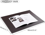 KINGFOM Desk Pad & Mat 24" x 18" Protector Large Mouse Pad PU Leather - Image 2