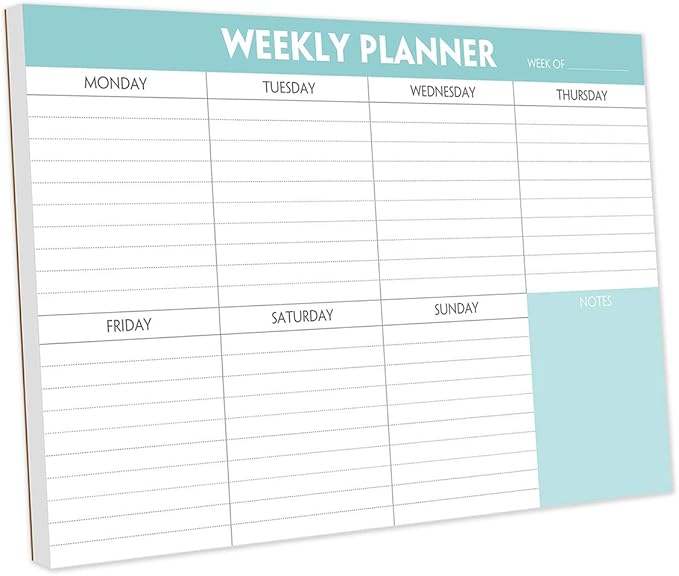 Weekly Planner Notepad by Nokingo