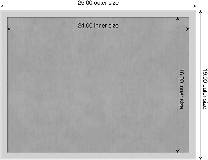 Amanti Art Silver Framed Magnetic Board 19x25 Medium Vision Board - Image 2
