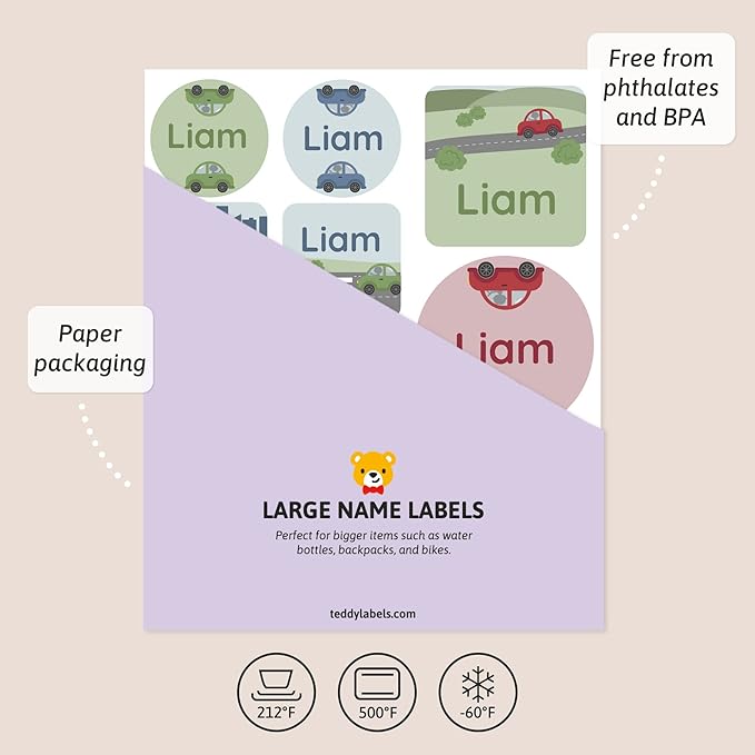 Large Name Labels for Kids - Image 3