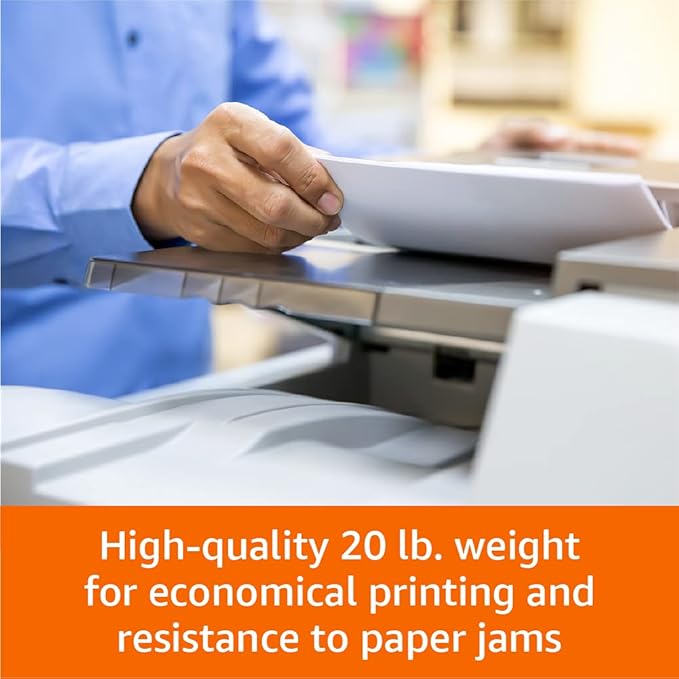 Amazon Basics Multipurpose Copy Printer Paper, 8.5 x 11 Inches, 20 lb, 1 Ream - Image 5