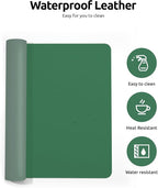 YSAGi Leather Desk Pad Protector, Office Desk Mat, Large Mouse Pad, Non-Slip PU - Image 4