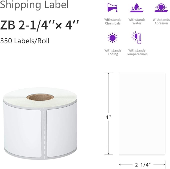 AveneMark 12 Rolls Direct Thermal Label 2.25" x 4" Shipping Labels - Image 2