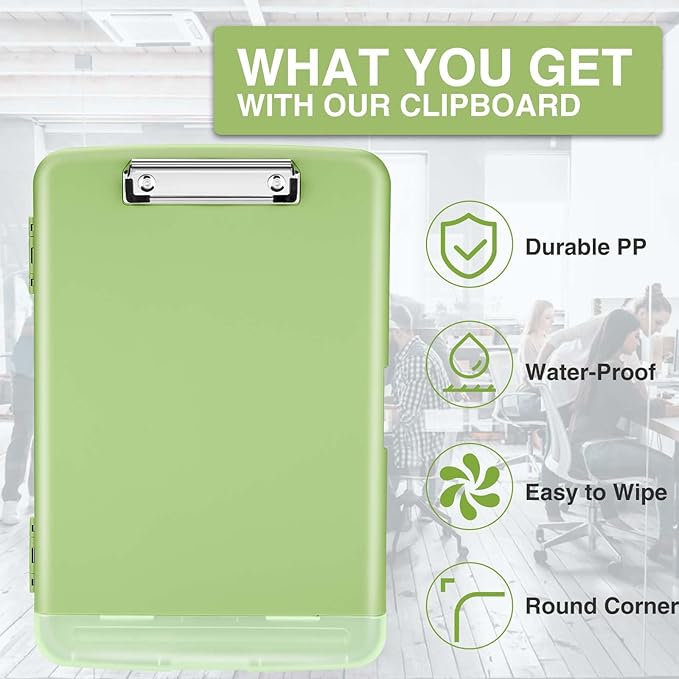 Sooez Clipboards with Storage, High Capacity Clip Boards 8.5x11 with Storage - Image 4