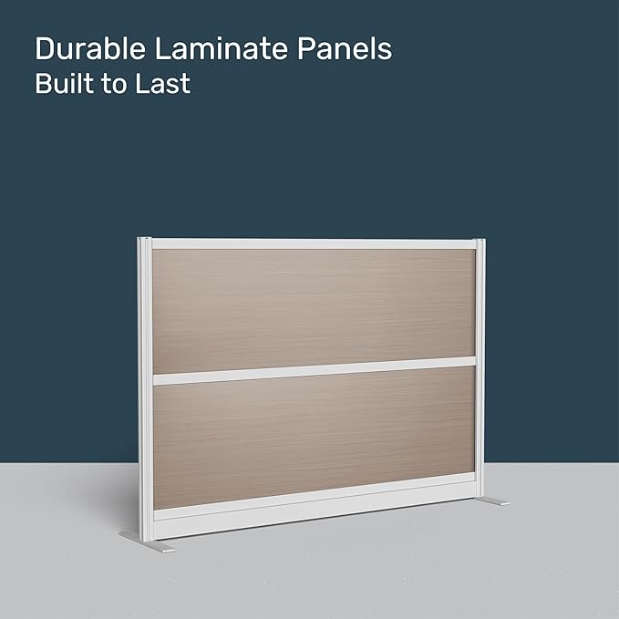 Stand Up Desk Store Oakwood Aesthetic Modular Walls | Room Divider Wall - Image 3