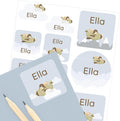 Large Name Labels for Kids by Teddylabels