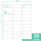 L LIKED Printable Address Labels, 500 Labels, 30 per Sheet, Mailing Labels - Image 2