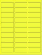 NextDayLabels - 8-1/2 x 11" Neon Color High Light Fluorescent Labels