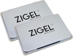 2 Pack Metal Case Stamp Pad Medium Size, Light Blue Color - Image 2