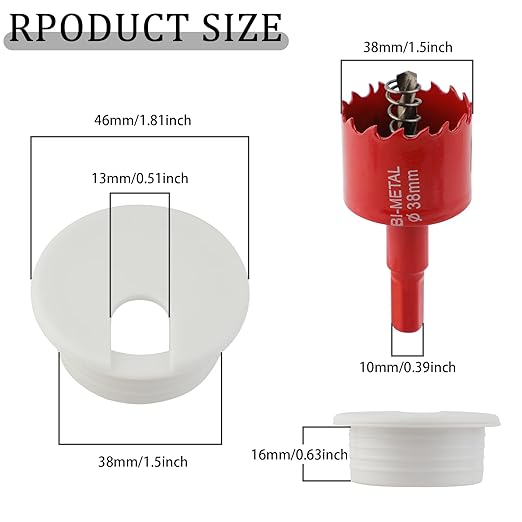 1.5 Inch Desk Grommet, 13 Pieces Cable Grommet, Desk Hole Cover - Image 2