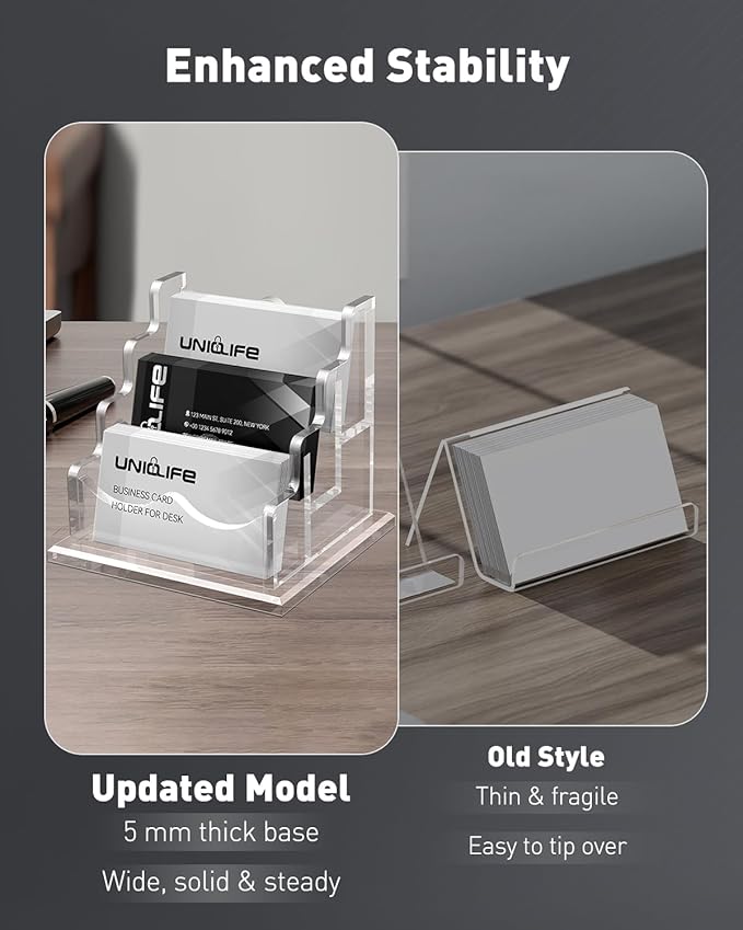 Uniclife Acrylic Business Card Holder - Image 4