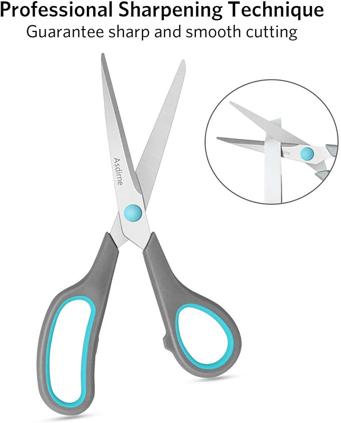 Asdirne Scissors Set of 4, Premium Stainless Steel Razor Blades, Ergonomic - Image 2