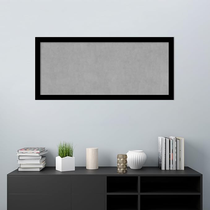 Amanti Art Black Framed Magnetic Board 23x51 Oversize Vision Board - Image 5