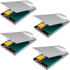 ZCZN Aluminum Clipboard with Storage, 4 Pack Recycled Metal Clipboard Box by ZCZN