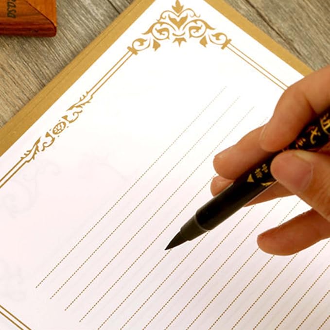 8 Pcs Vintage Letter Papers Set Printable Writing Paper Lined - Image 3