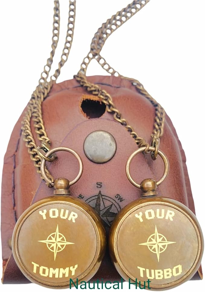 Brass Compass Personalized – Waterproof Pocket Compass - Image 2