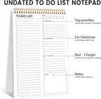 To Do List Notepad, 120 Pages 8.5x11" To Do List Notebook Undated Daily Planner - Image 7